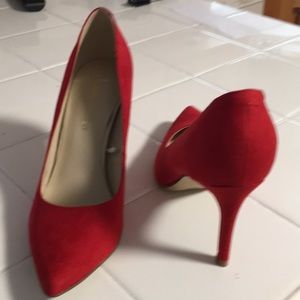 Red Suede Heels